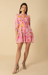Valerie Linen Dress, color_pink