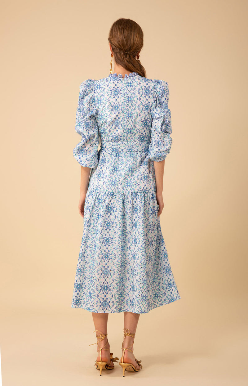 Valerie Eyelet Dress Pink / XS Valerie Eyelet Dress Pink / XS