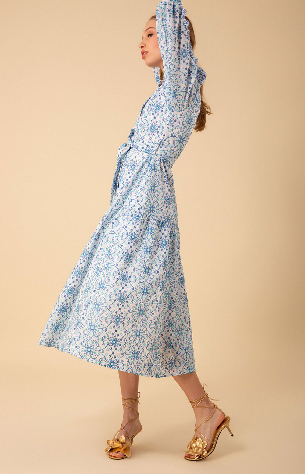 Valerie Eyelet Dress Pink / XS