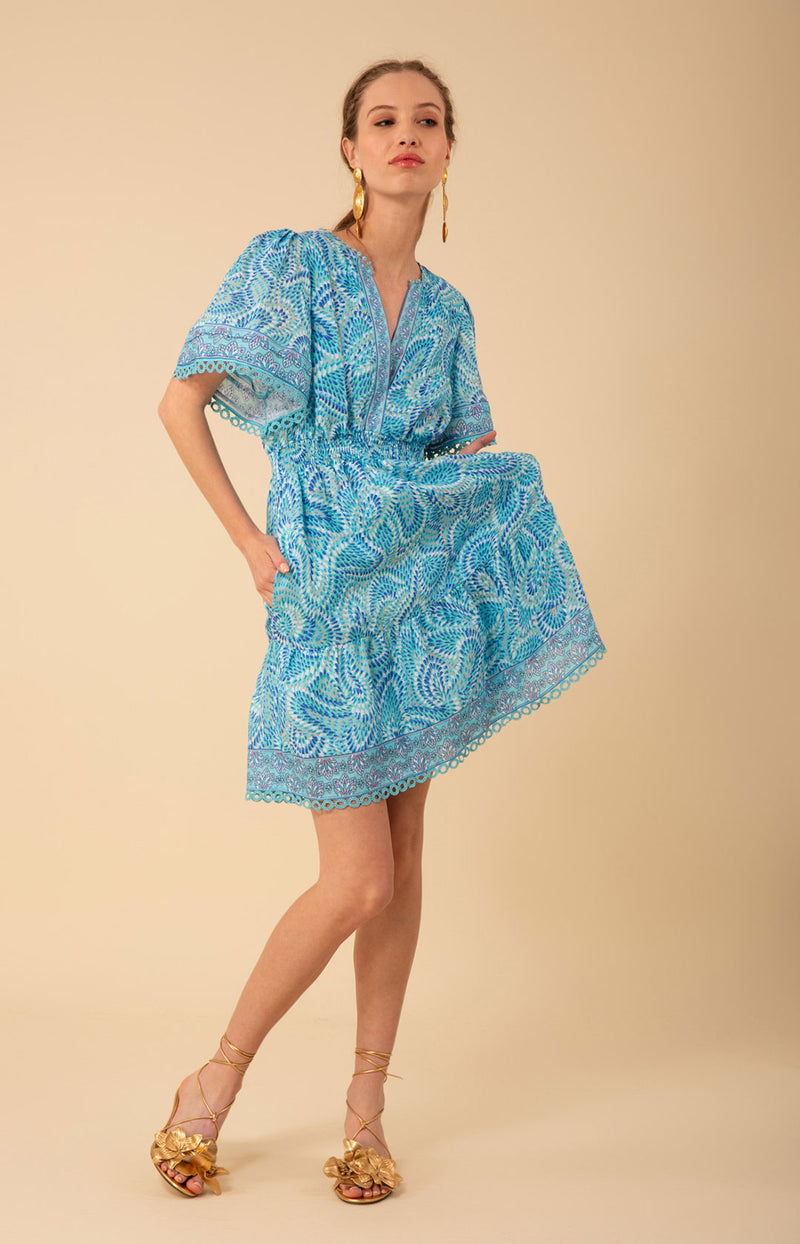 Kylie Linen Dress, color_blue