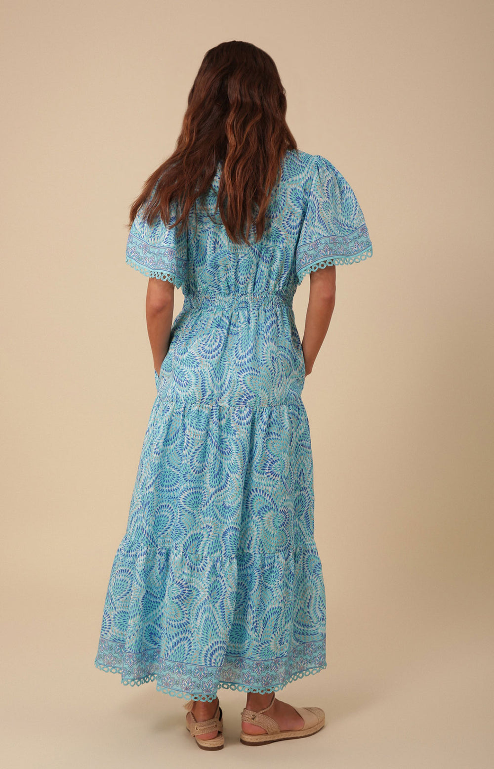 chinese dress ladies Kylie Linen Maxi Dress Ivory / S