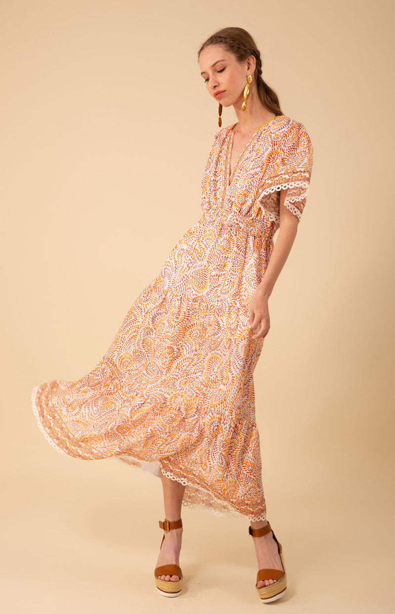 Kylie Linen Maxi Dress, color_ivory