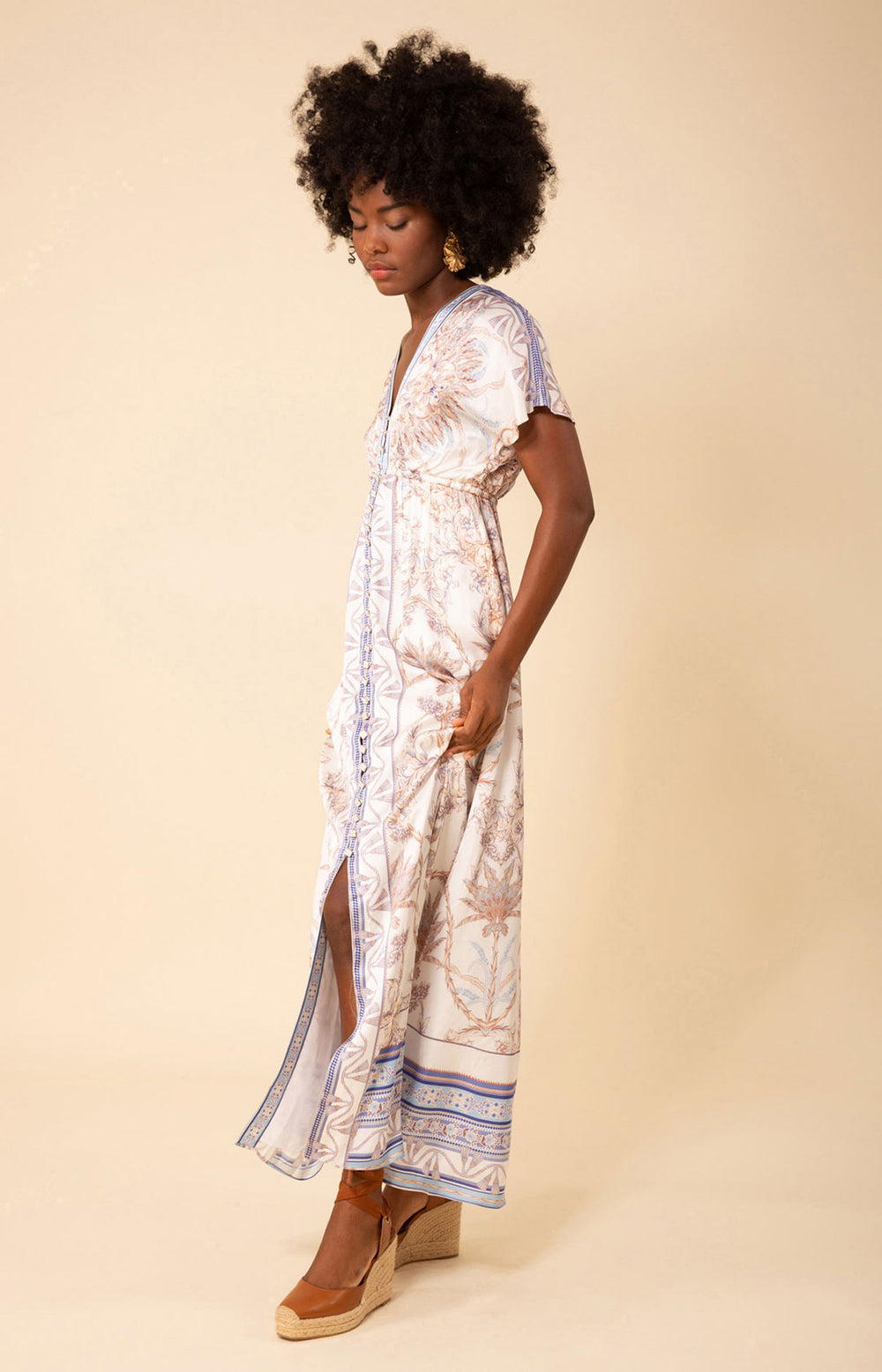 andrea jacquard maxi cocktail dress Andrea & Leo A1508 Long Formal Sequin Beaded Prom Dress