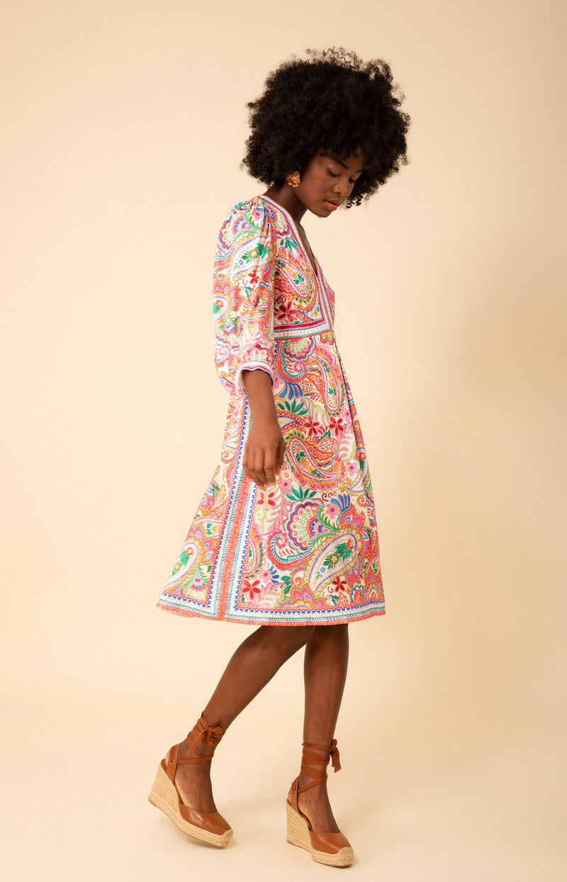 Brianna Jersey Midi Dress, color_pink