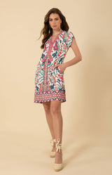 Kimberly Jersey Dress Beaded, color_ivory