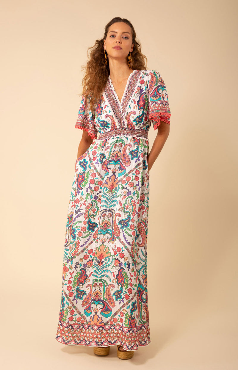 Elsie Linen Maxi Dress Green / S Elsie Linen Maxi Dress Green / S