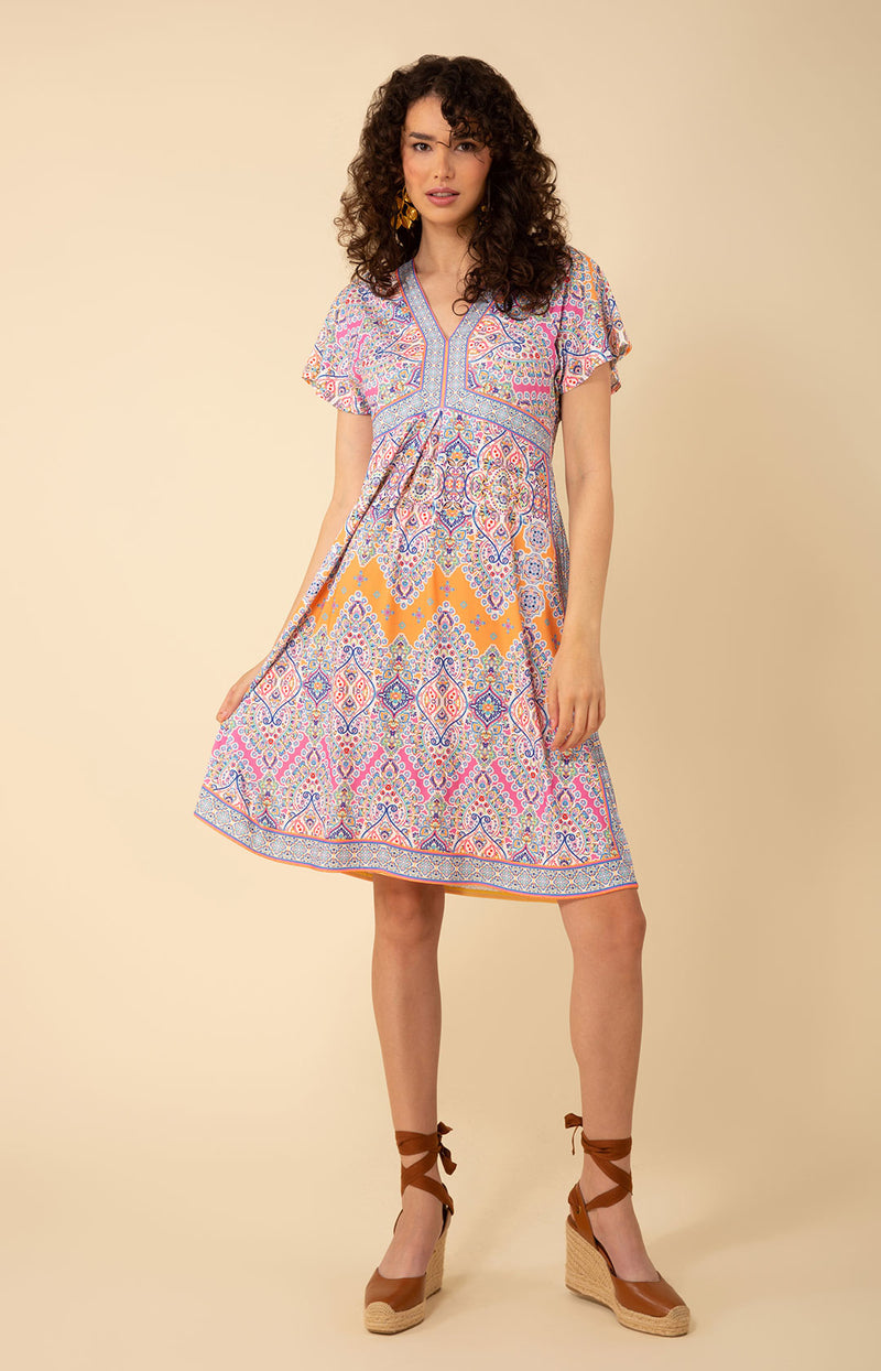 Elise Jersey Midi Dress Ivory / XS Elise Jersey Midi Dress Ivory / XS