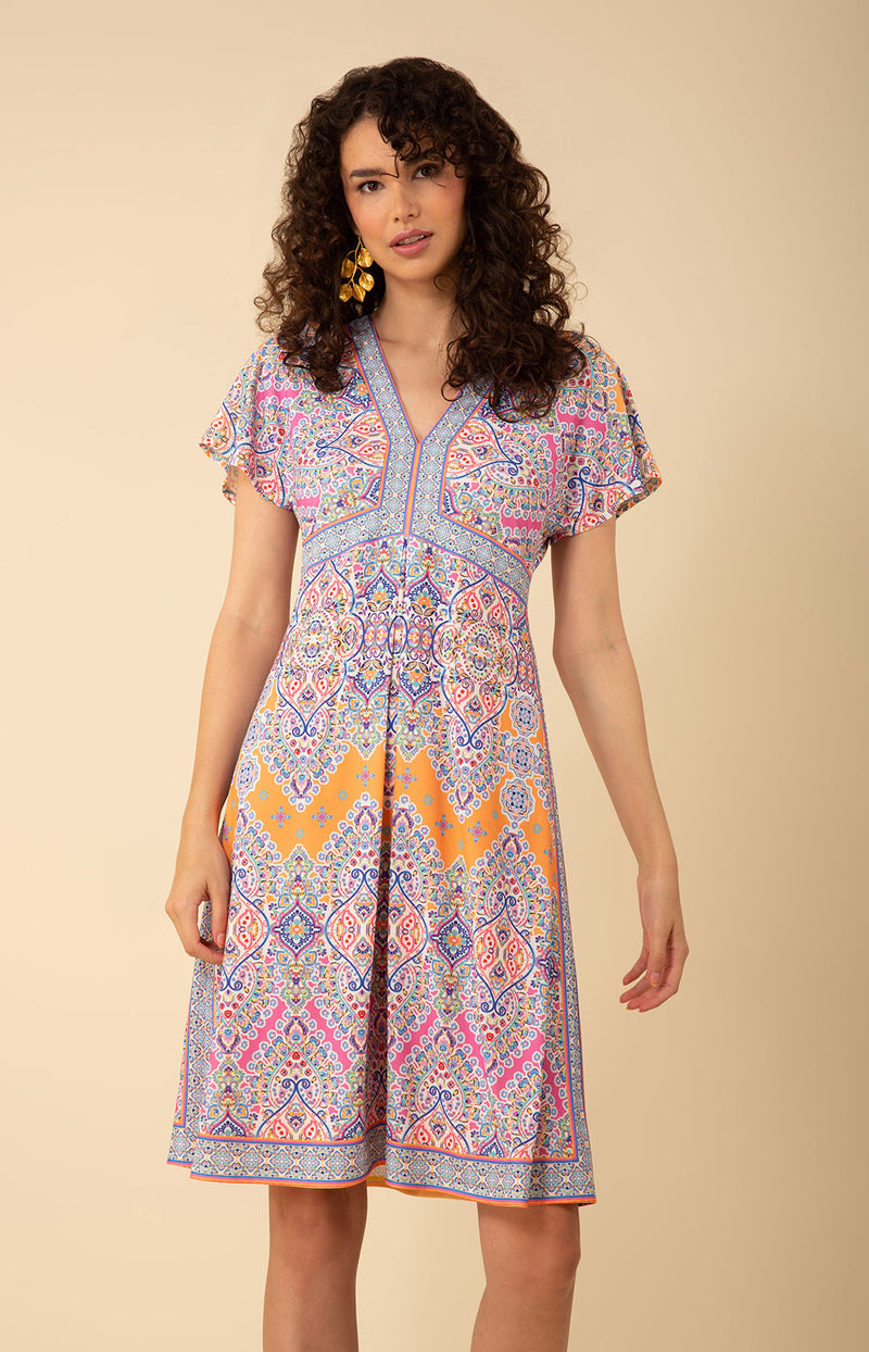 Elise Jersey Midi Dress Orange / S Elise Jersey Midi Dress Orange / S
