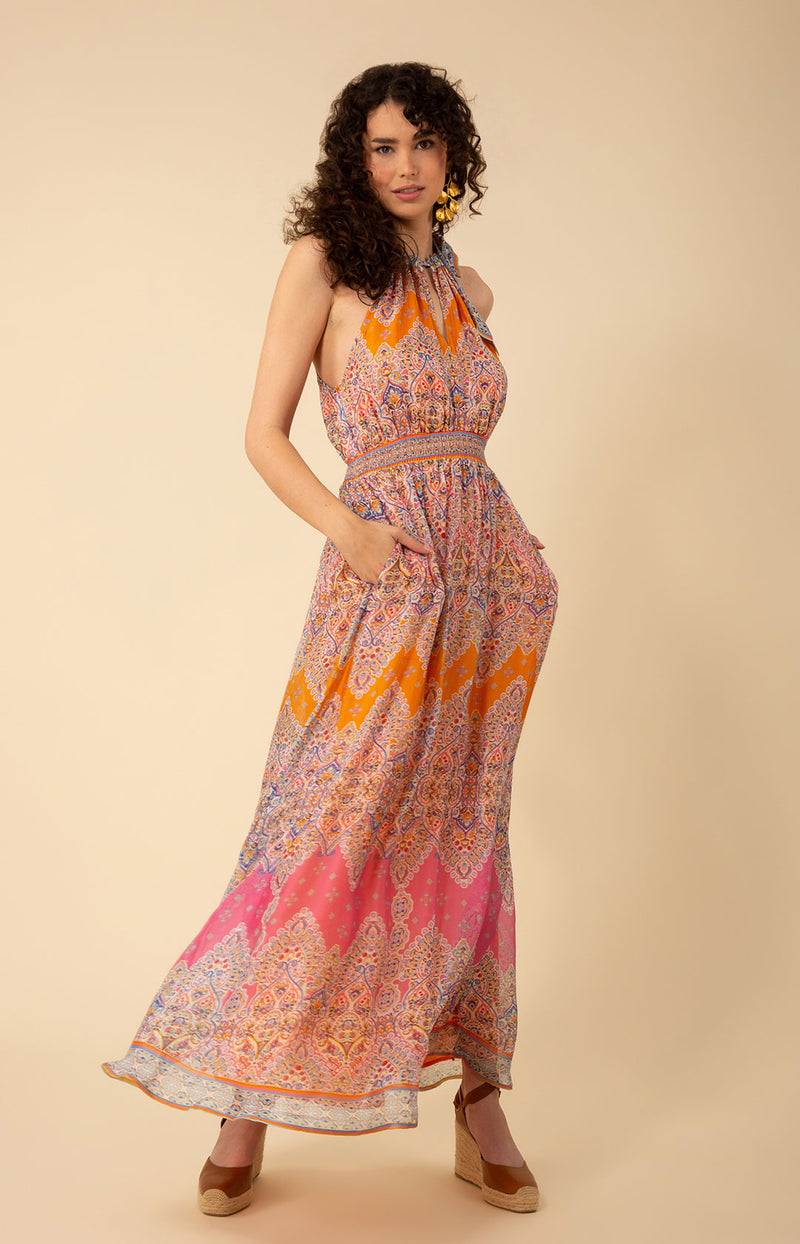 Vera Halter Maxi Dress Ivory / XS Vera Halter Maxi Dress Ivory / XS