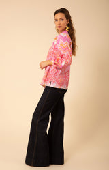 Adelyn Linen Top, color_pink