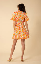 Mariana Poplin Dress, color_orange