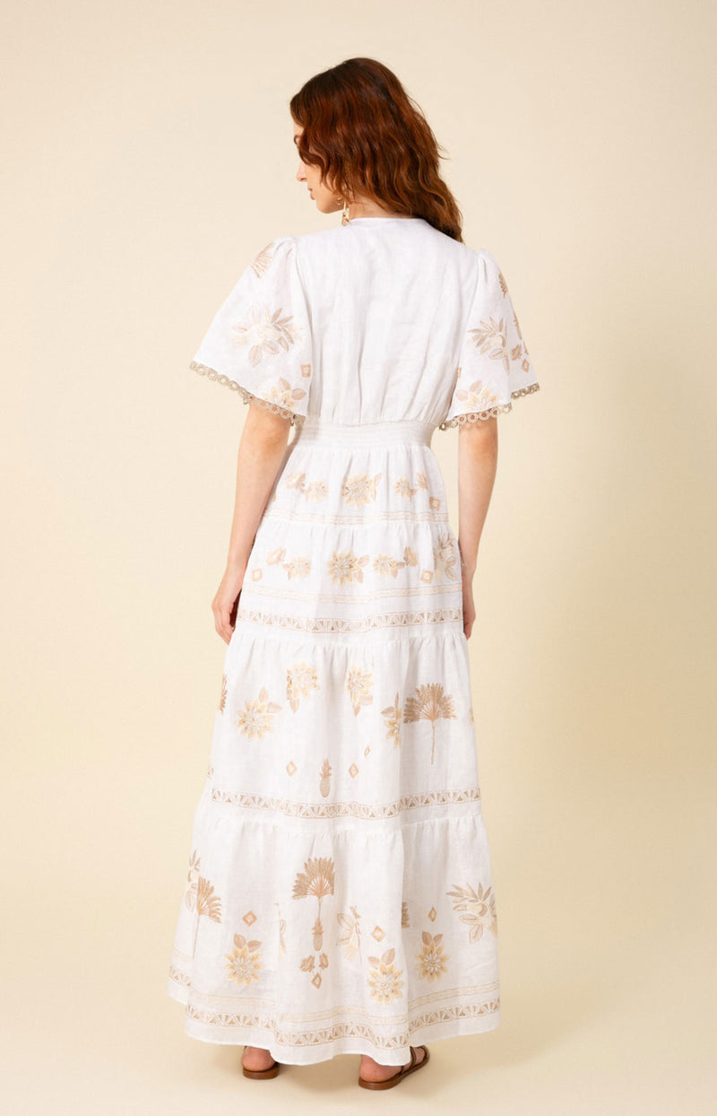 Journey Embroidered Maxi Dress, color_gold