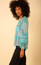 Lilith Voile Top, color_turquoise