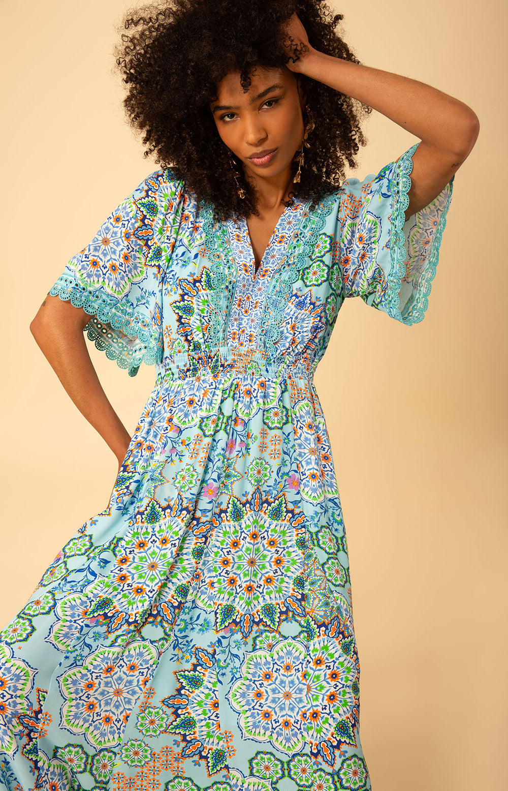 Hale Bob Womens Charlee Maxi Dress, S