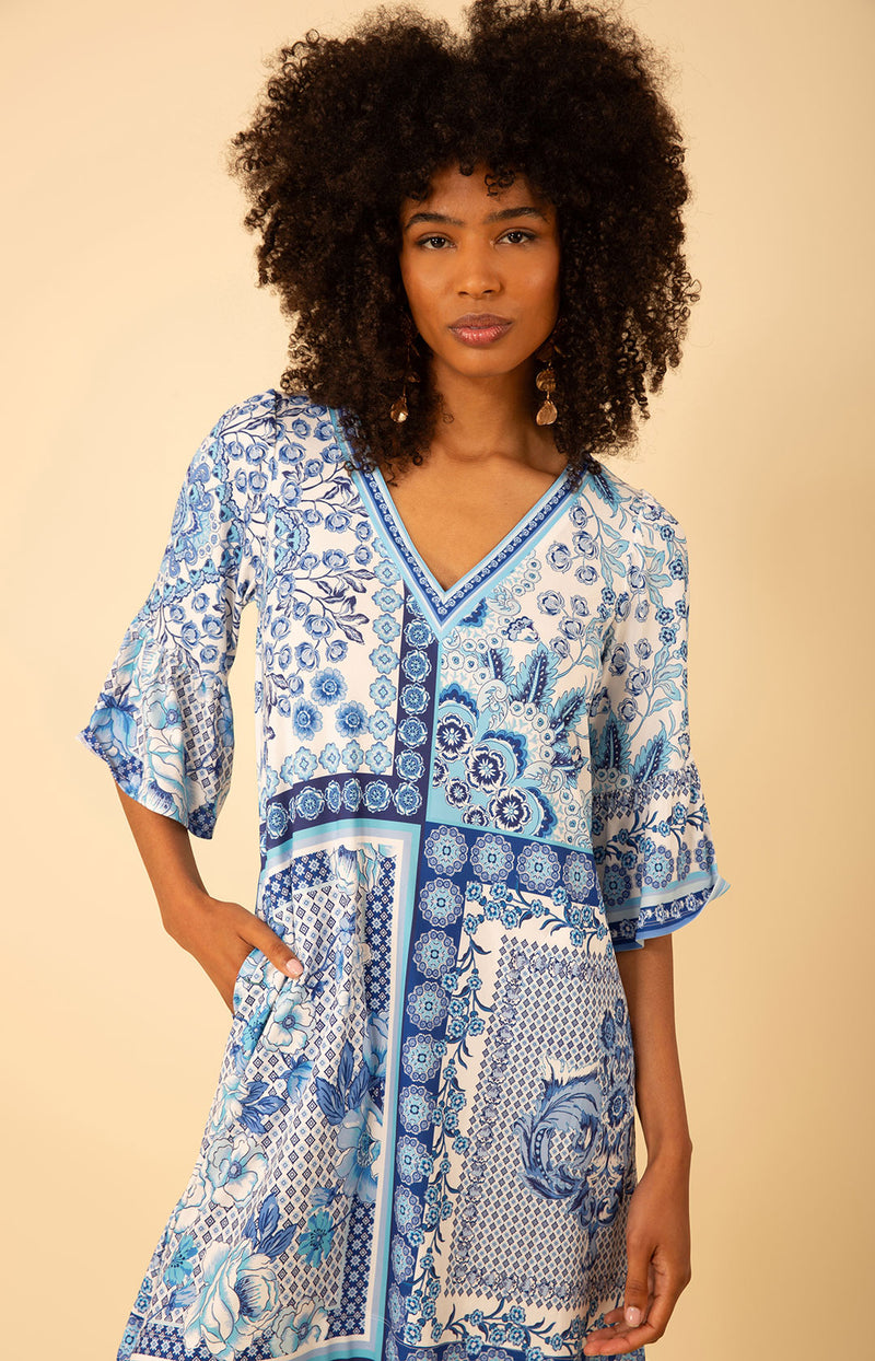 Kaylani Jersey Dress, color_blue