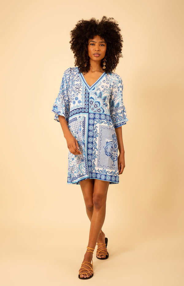 Kaylani Jersey Dress, color_blue