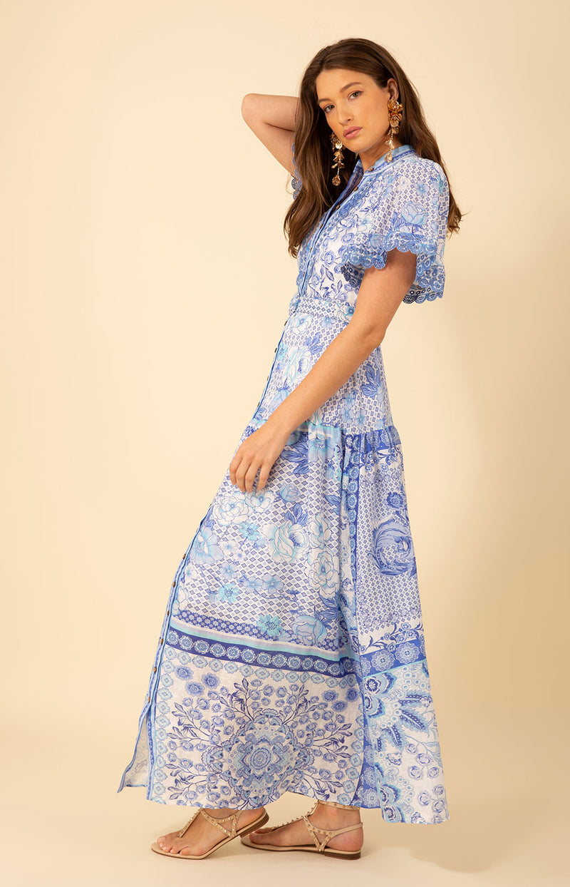 Maggie Belted Linen Maxi Dress Ivory / Xs Maggie Belted Linen Maxi Dress Ivory / Xs
