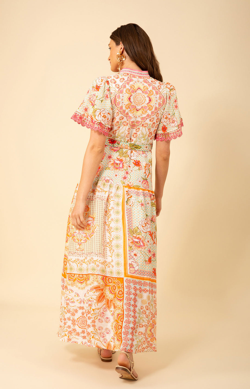 chinese dress ladies Frank & Eileen Megan White, Washed Linen White O/S main image 1