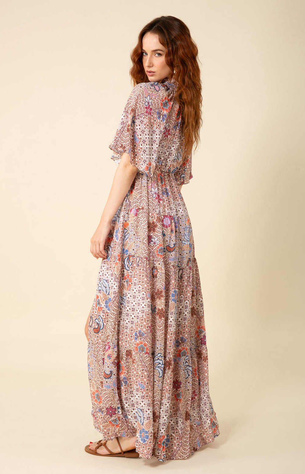 lia maxi dress nbd Lia Maxi Dress Beige / XS