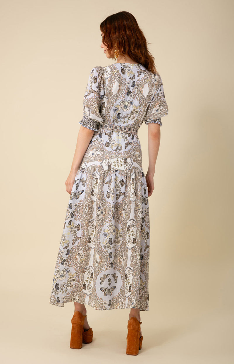 Blair Linen Maxi Dress Ivory / XS Blair Linen Maxi Dress Ivory / XS