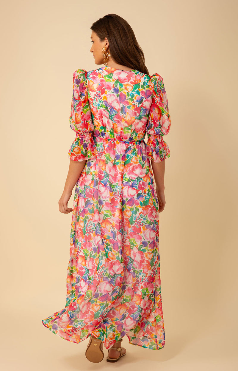 Ophelia Chiffon Maxi Dress Purple / XS