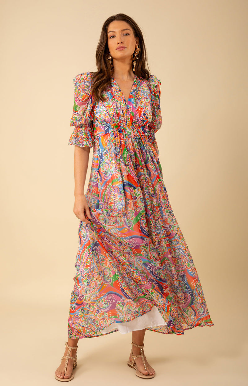 Ophelia Chiffon Maxi Dress Purple / Xs Ophelia Chiffon Maxi Dress Purple / Xs
