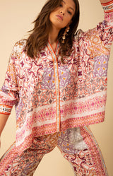 Alayah Oversized Scarf Shirt, color_ivory