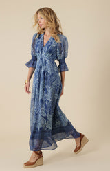 Rory Chiffon Maxi Dress, color_navy