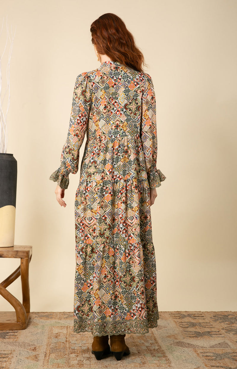 Amari Embroidered Maxi Dress, color_olive