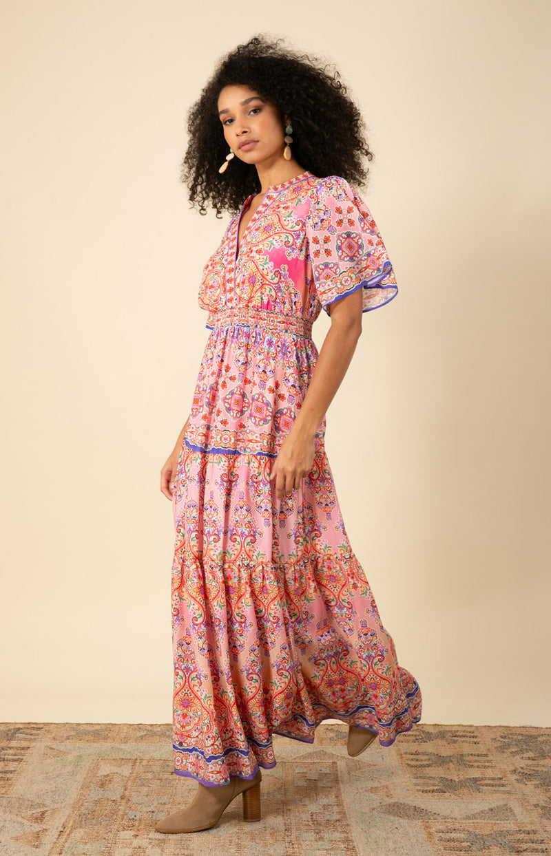 Alexis Voile Maxi Dress, color_pink