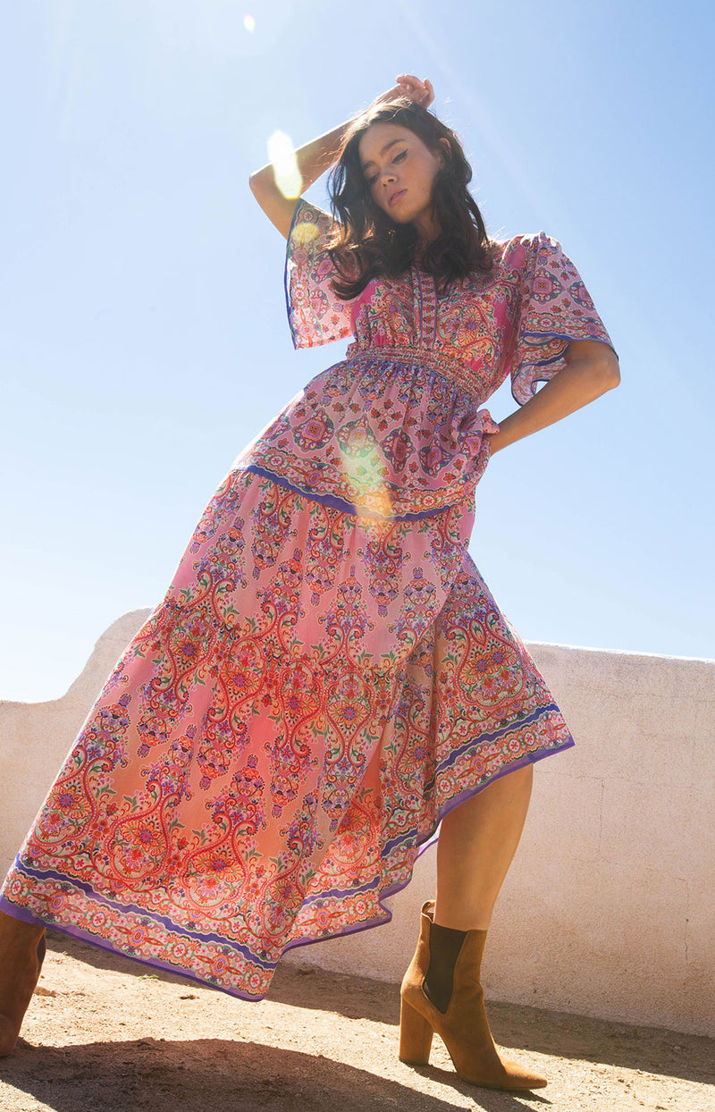 Alexis SS Maxi Dress PINK / M Alexis SS Maxi Dress PINK / M