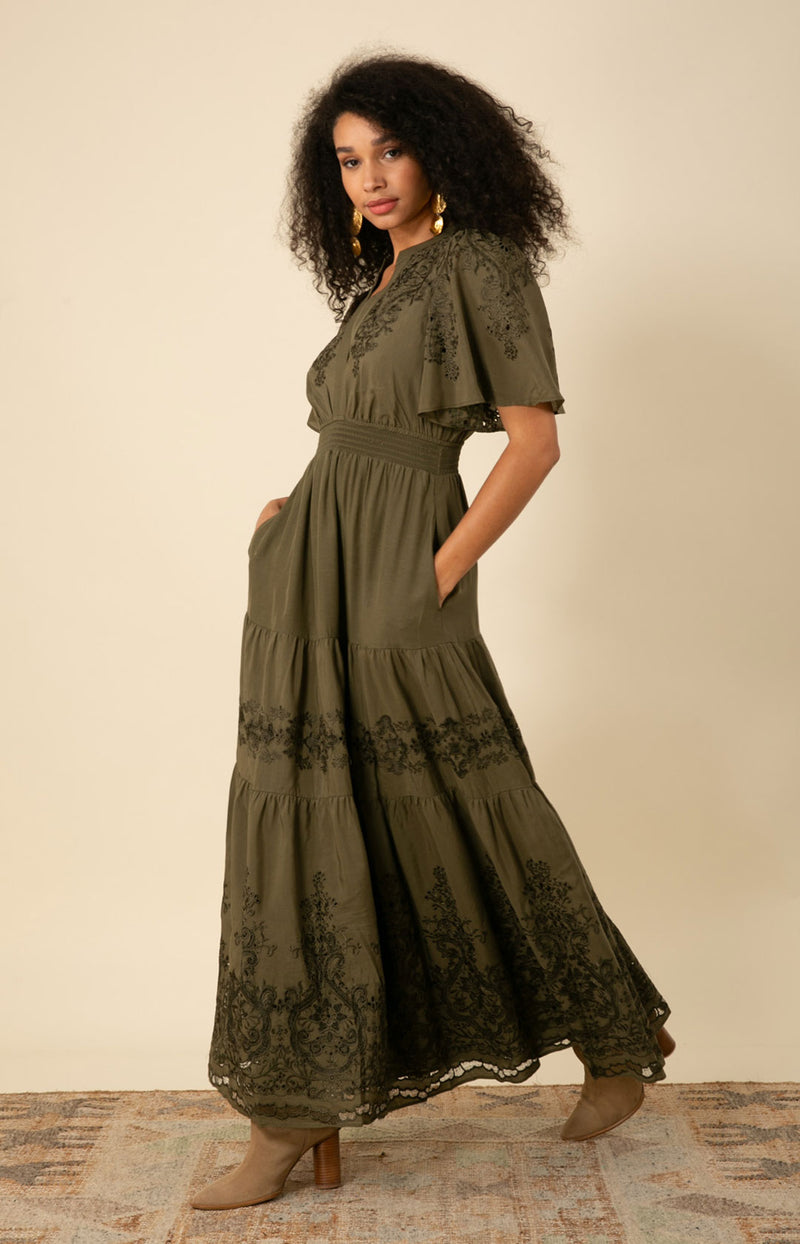 Mariah Embroidered Maxi Dress Mariah Embroidered Maxi Dress
