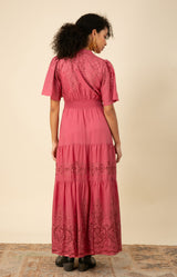 Mariah Embroidered Maxi Dress, color_pink