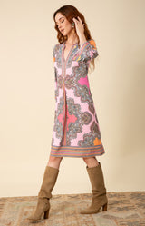 Amiyah Jersey Dress Long, color_pink