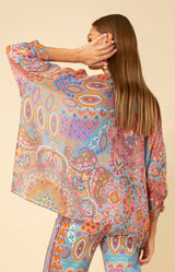 Brinley Oversized Chiffon Top, color_blue