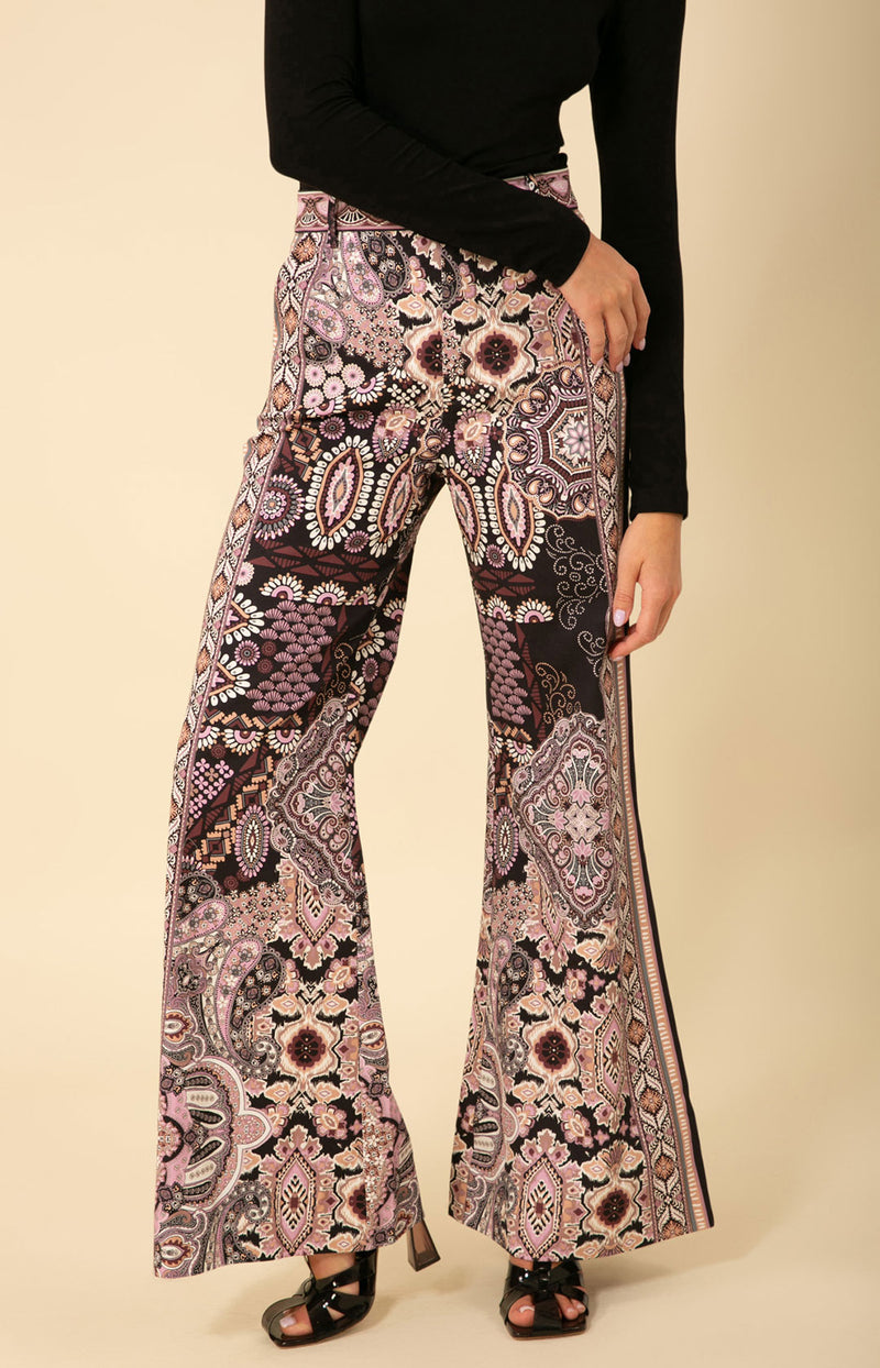 Michelle Flared Pant, color_black