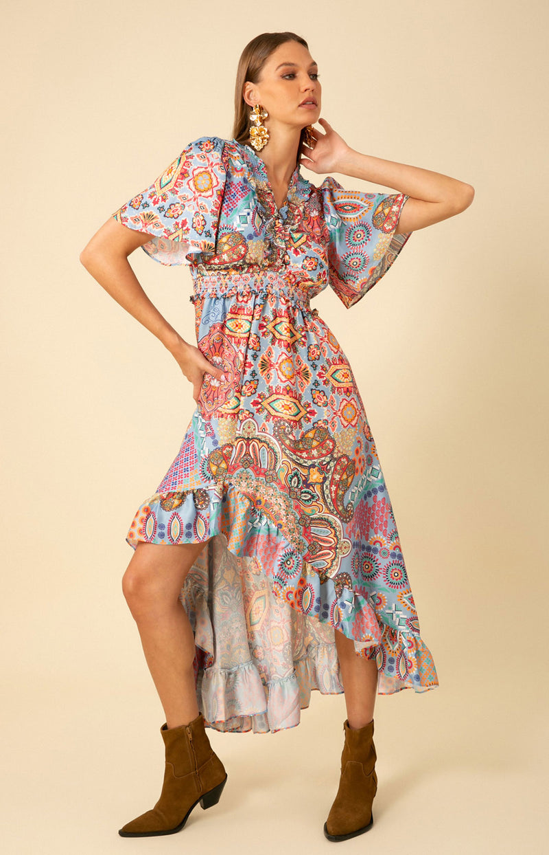 serena linen dress Serena V-Neck Linen Dress