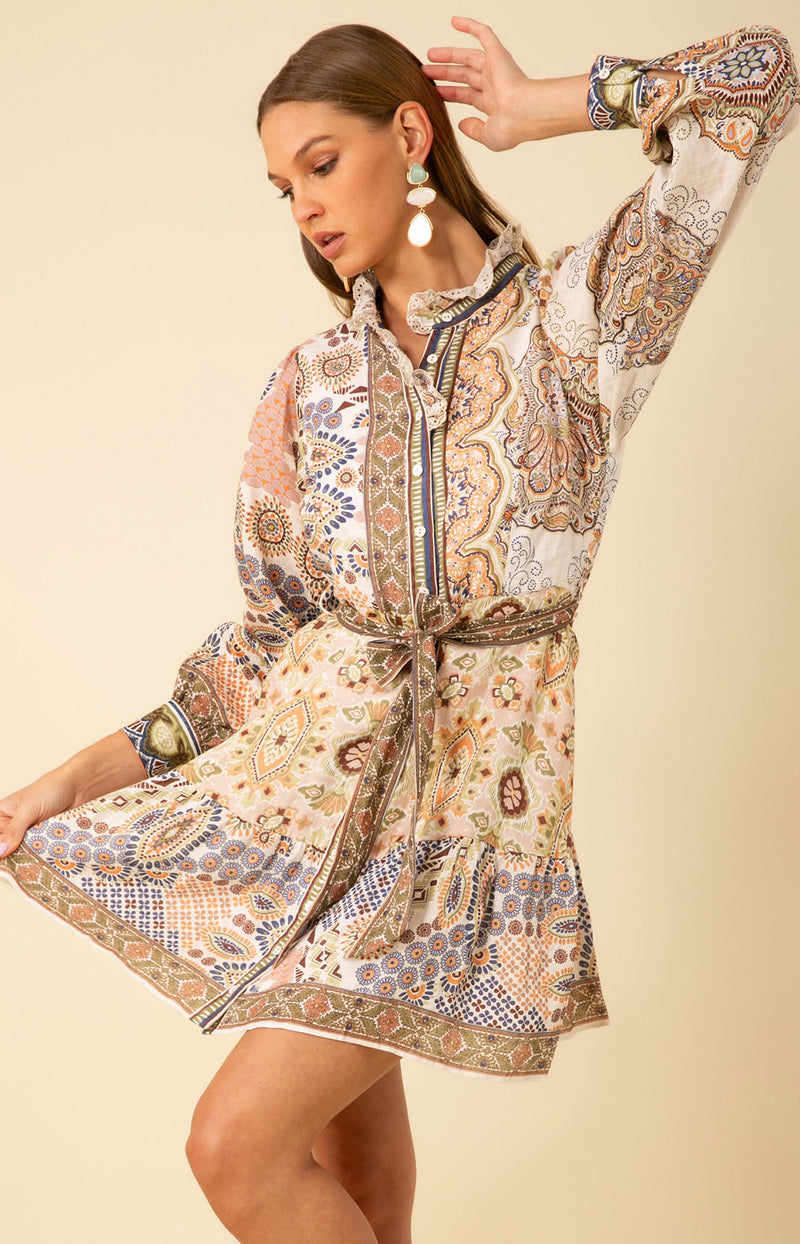 Samara Linen Dress Ivory / XL Samara Linen Dress Ivory / XL