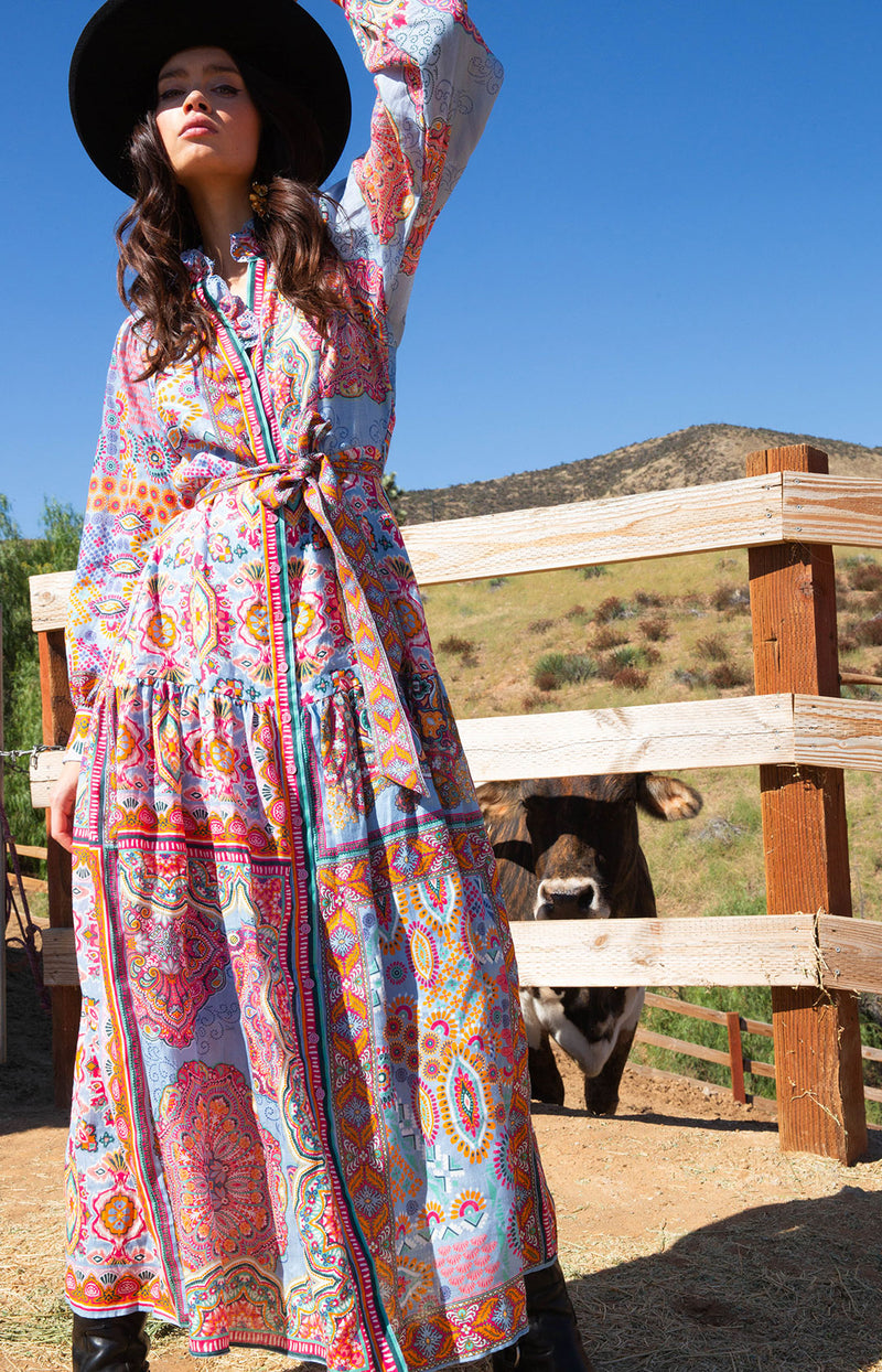 Samara Linen Maxi Dress Blue / XS Samara Linen Maxi Dress Blue / XS