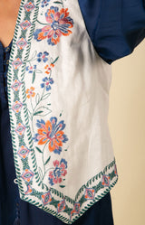 Madeleine Embroidered Linen Vest, color_ivory