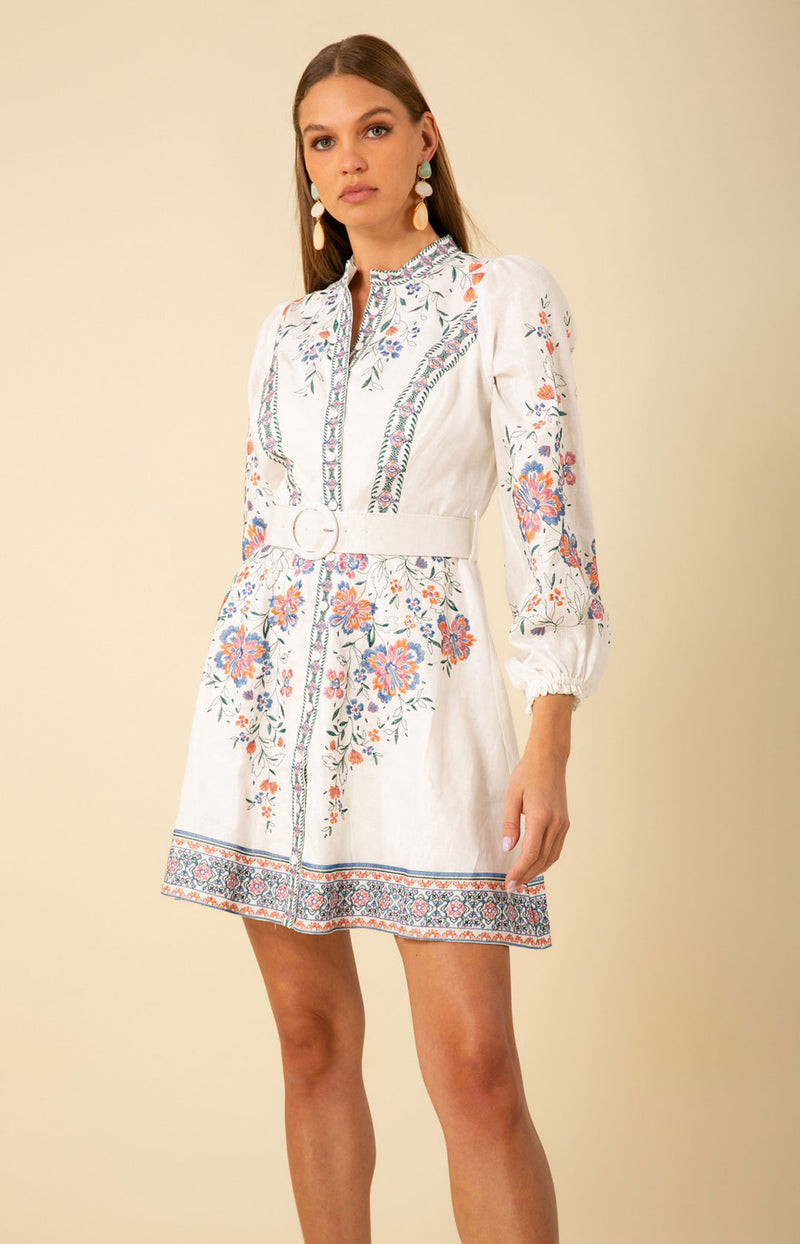 Melissa Embroidered Dress, color_ivory