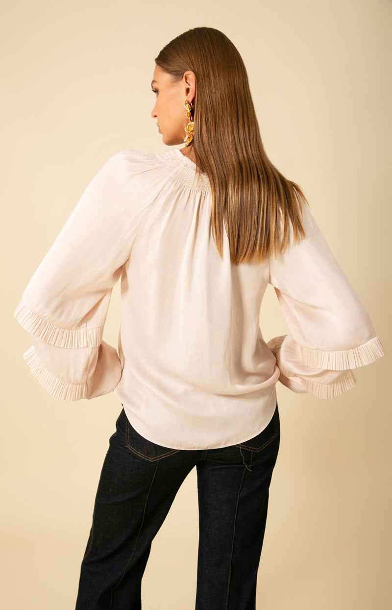 Demi Solid Top, color_ivory