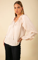 Demi Solid Top, color_ivory