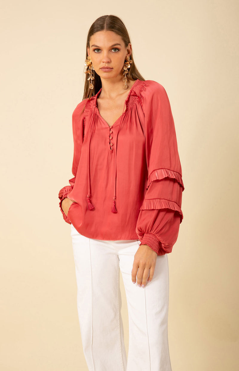 Demi Solid Top, color_pink