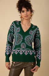 Gwendolyn Sweater, color_emerald