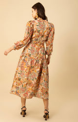 Allie Linen Dress, color_beige