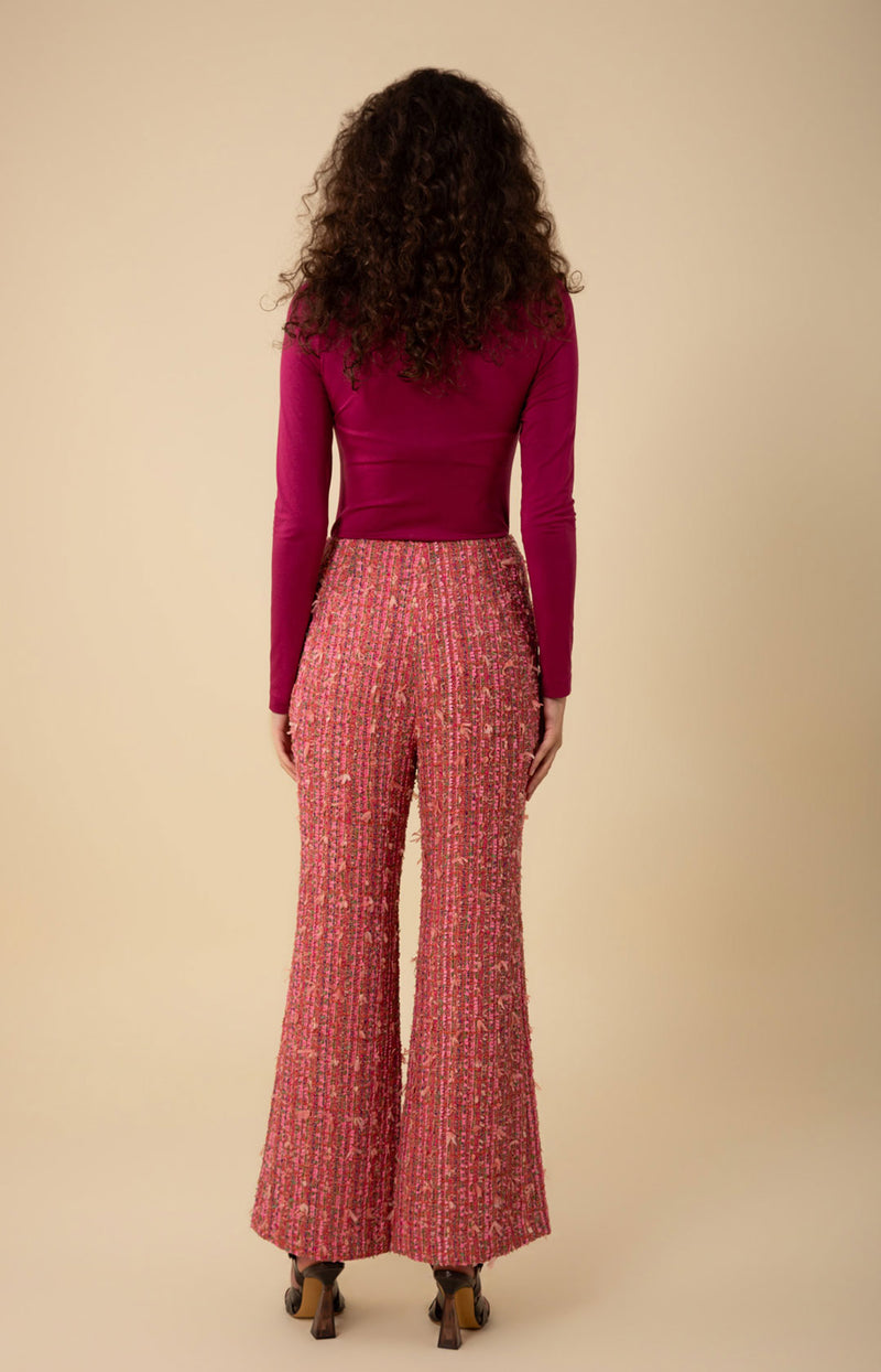 Kaylee Flared Pant, color_coral