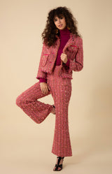 Kaylee Flared Pant, color_coral