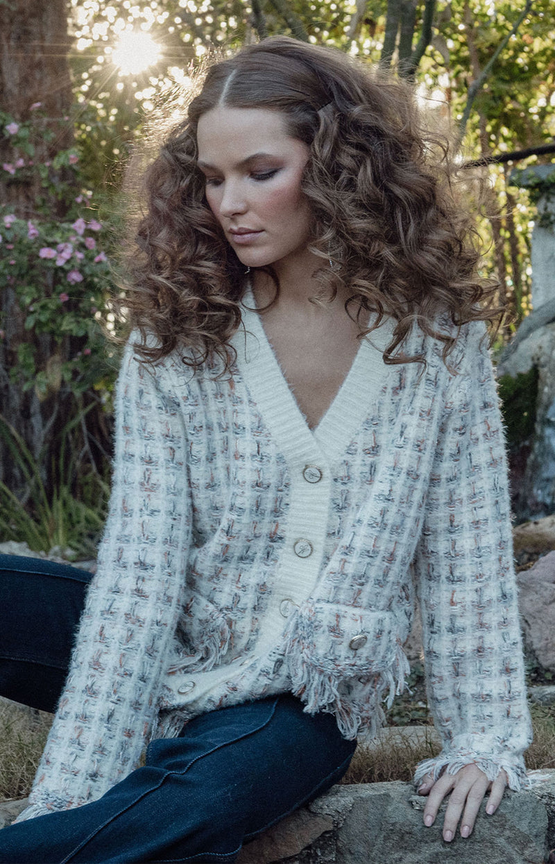 Jimena Boucle Cardigan, color_ivory