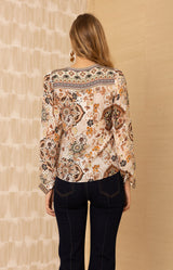 Skye Silk Top, color_ivory